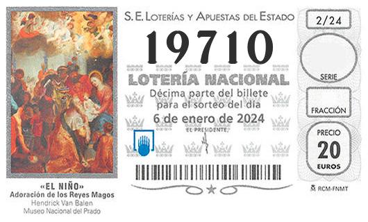 Numero 19710 loteria del niño