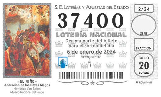 Numero 37400 loteria del niño
