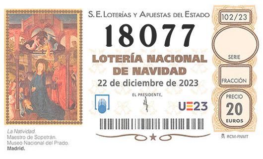 Numero 18077 loteria de navidad
