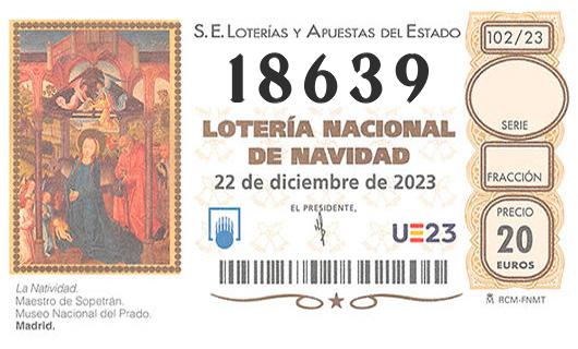 Numero 18639 loteria de navidad