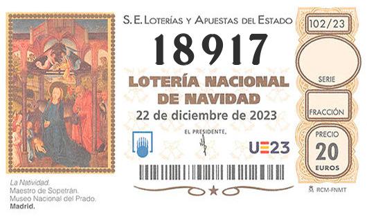 Numero 18917 loteria de navidad
