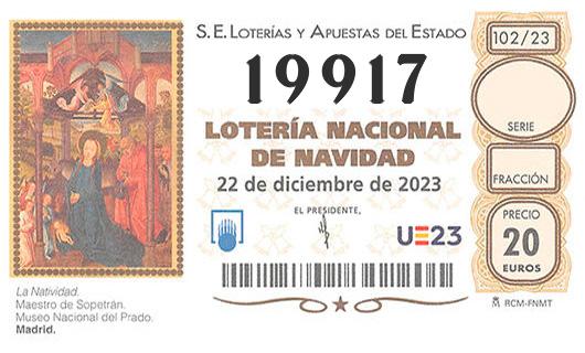 Numero 19917 loteria de navidad