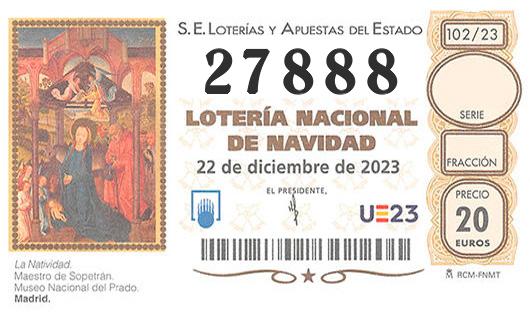 Numero 27888 loteria de navidad
