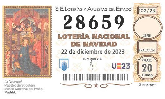 Numero 28659 loteria de navidad