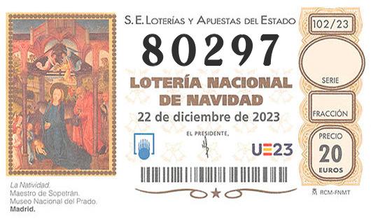 Numero 80297 loteria de navidad