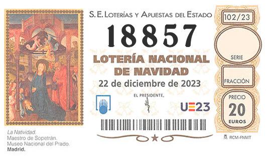 Numero 18857 loteria de navidad
